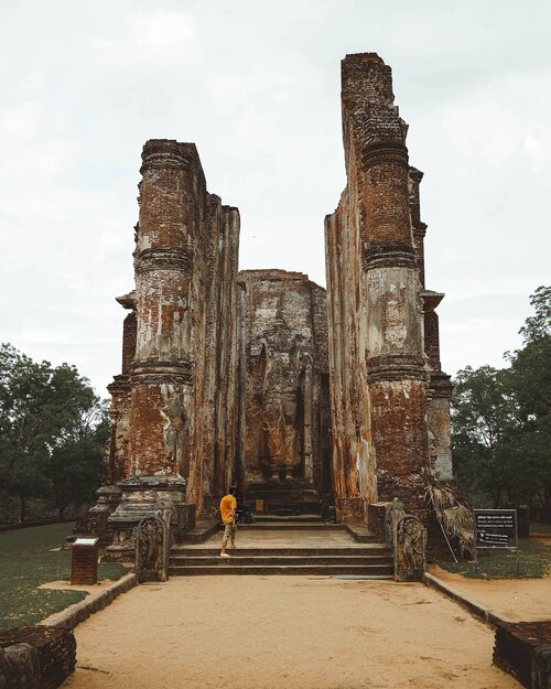 Lankathilaka Viharaya in Polonnaruwa, Sri Lanka