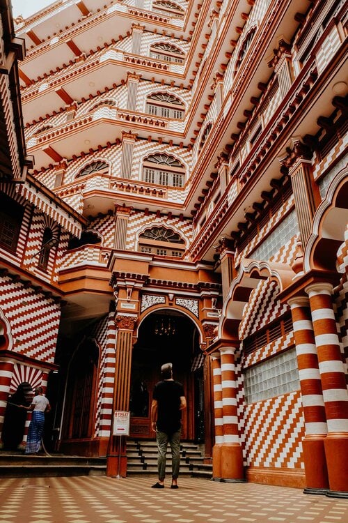 Colombo red mosque Sri Lanka