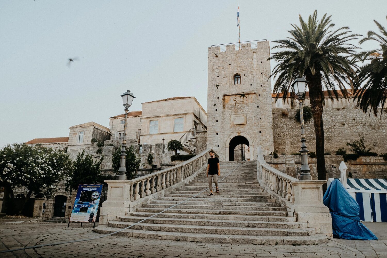 Korcula town gate old town