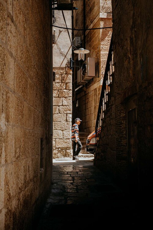 Twisting laneways Korcula old town | Things to do in Korcula