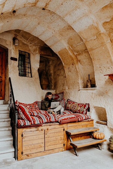 Stay in a cave hotel in Cappadocia