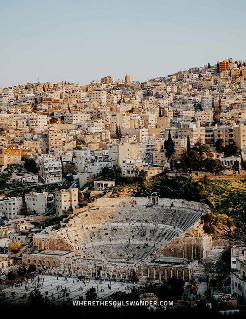 The Roman Amphitheatre Amman | Jordan itinerary