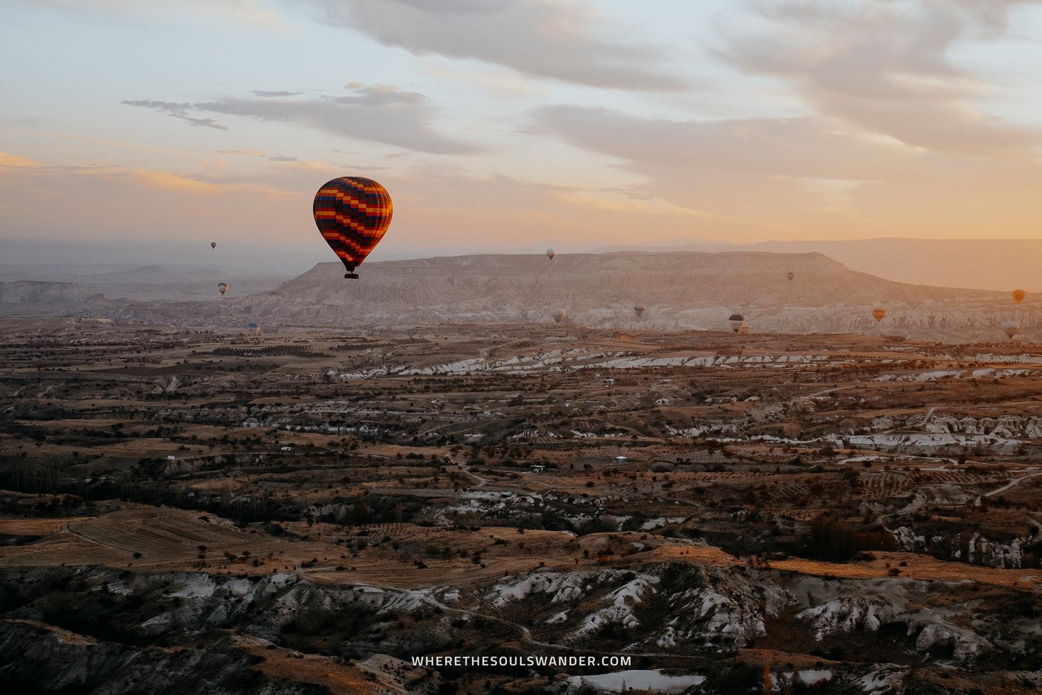 Hot air balloon tour in Cappadocia