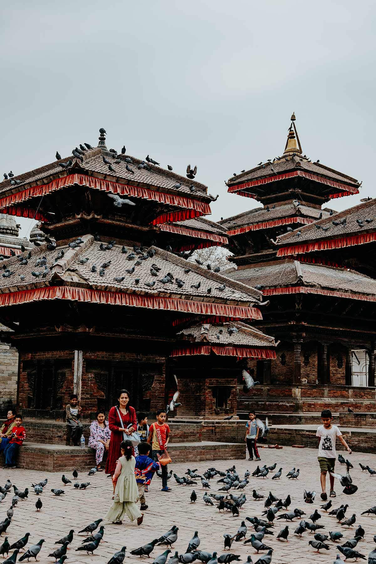 Kathmandu square people photography