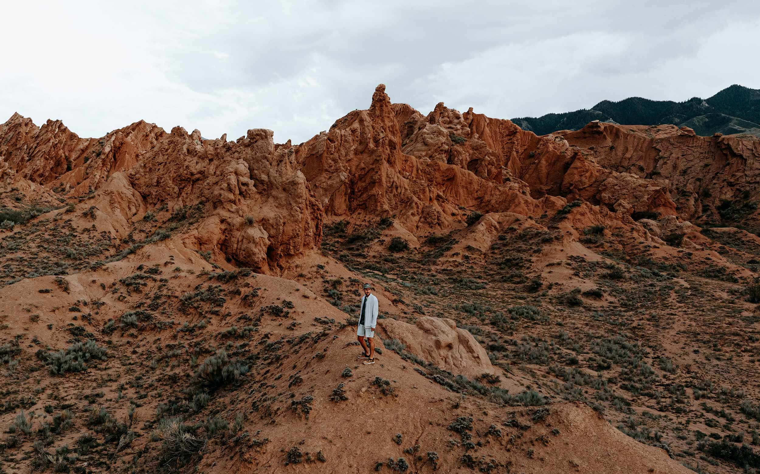 Exploring Mars Canyon in Kyrgyzstan